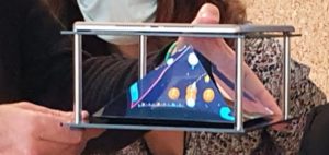 Projet Mathia pyramide hologramme