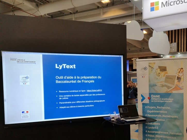 Recherche en e-éducation – Le projet Lytext présenté au salon Educatice 2019
